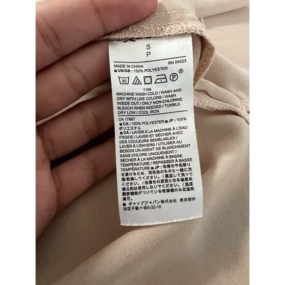 Banana Republic Blouse Sleeveless Blouse Ruffle Size Small Office Career Formal - Picture 8 of 10